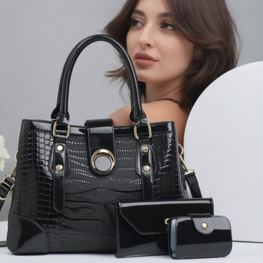 Vienna Noir + Set Monedero y Mini Bolso (3 piezas)