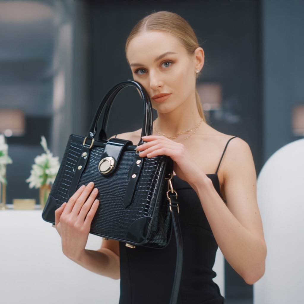 Vienna Noir + Set Monedero y Mini Bolso (3 piezas)