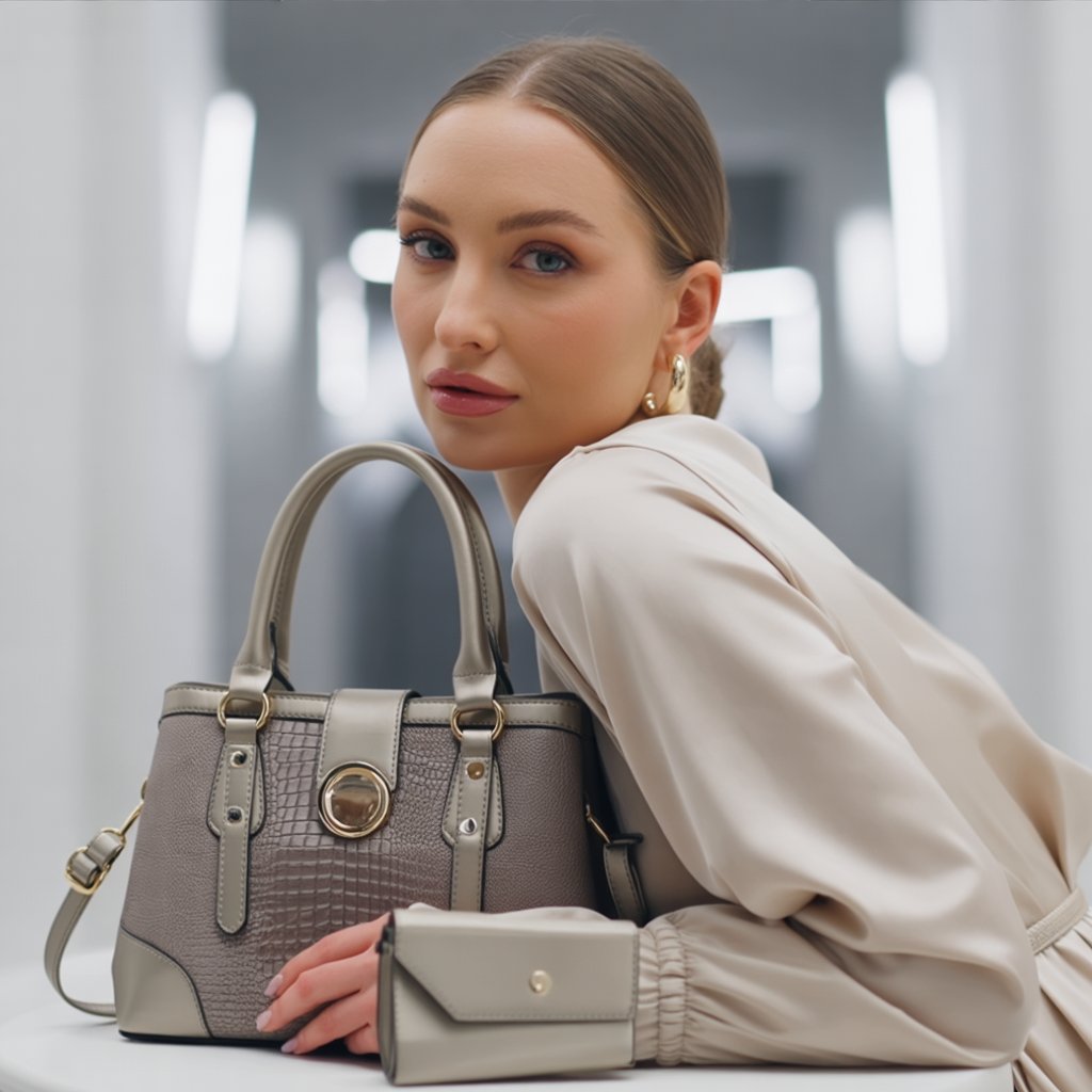 Vienna Noir + Set Monedero y Mini Bolso (3 piezas)