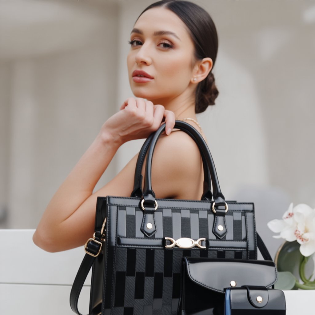 Oslo Pearl + Set Monedero y Mini Bolso (3 piezas)