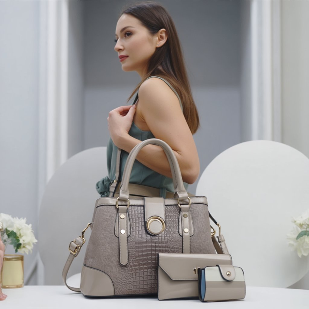 Vienna Noir + Set Monedero y Mini Bolso (3 piezas)