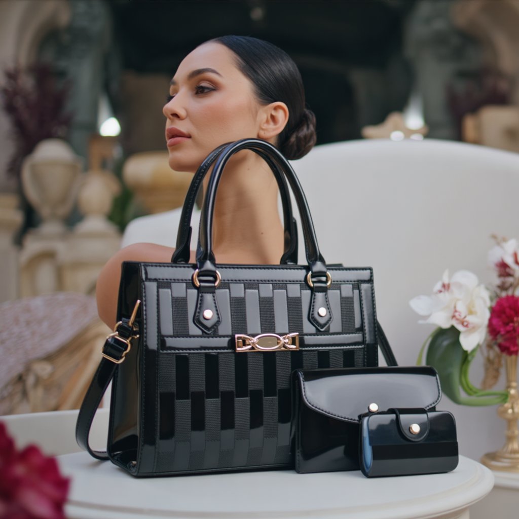 Oslo Pearl + Set Monedero y Mini Bolso (3 piezas)