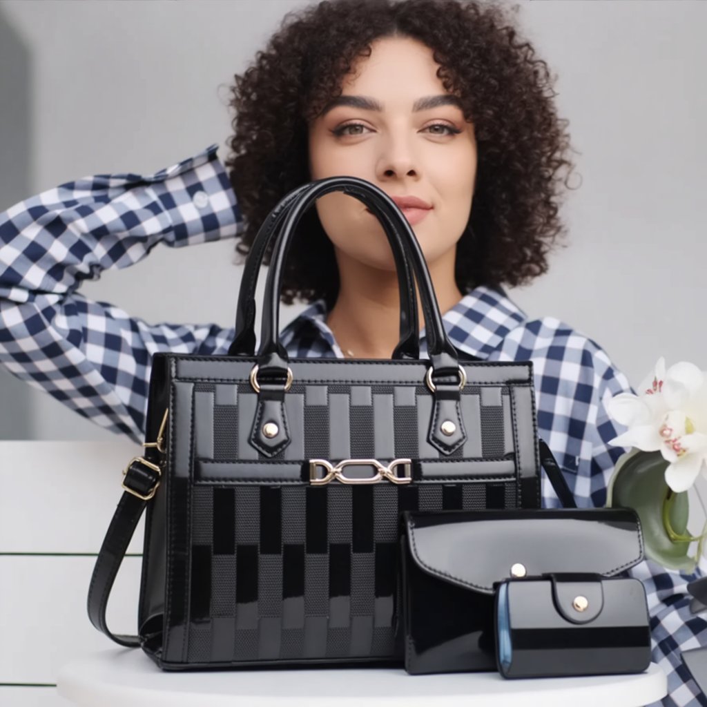 Oslo Pearl + Set Monedero y Mini Bolso (3 piezas)