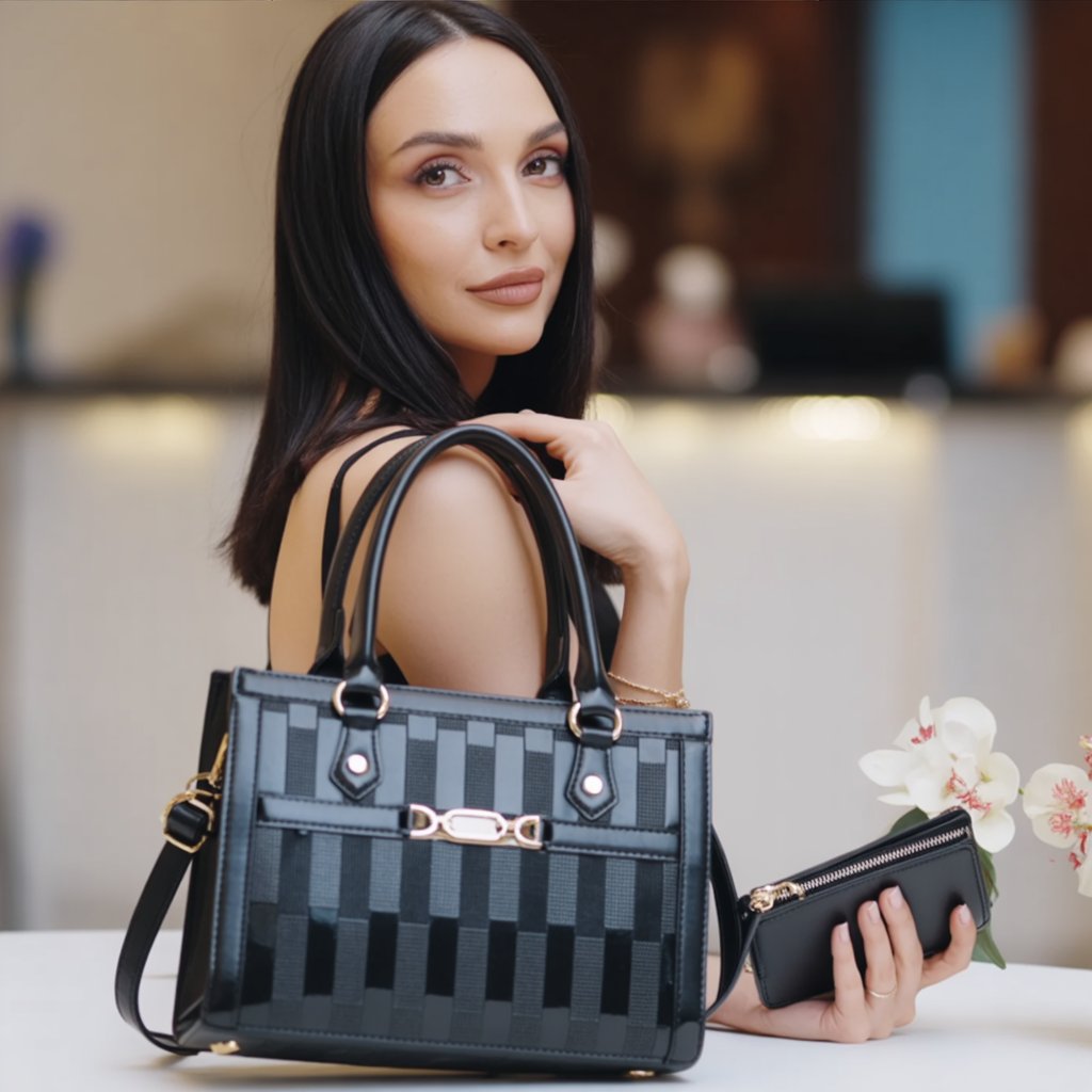 Oslo Pearl + Set Monedero y Mini Bolso (3 piezas)