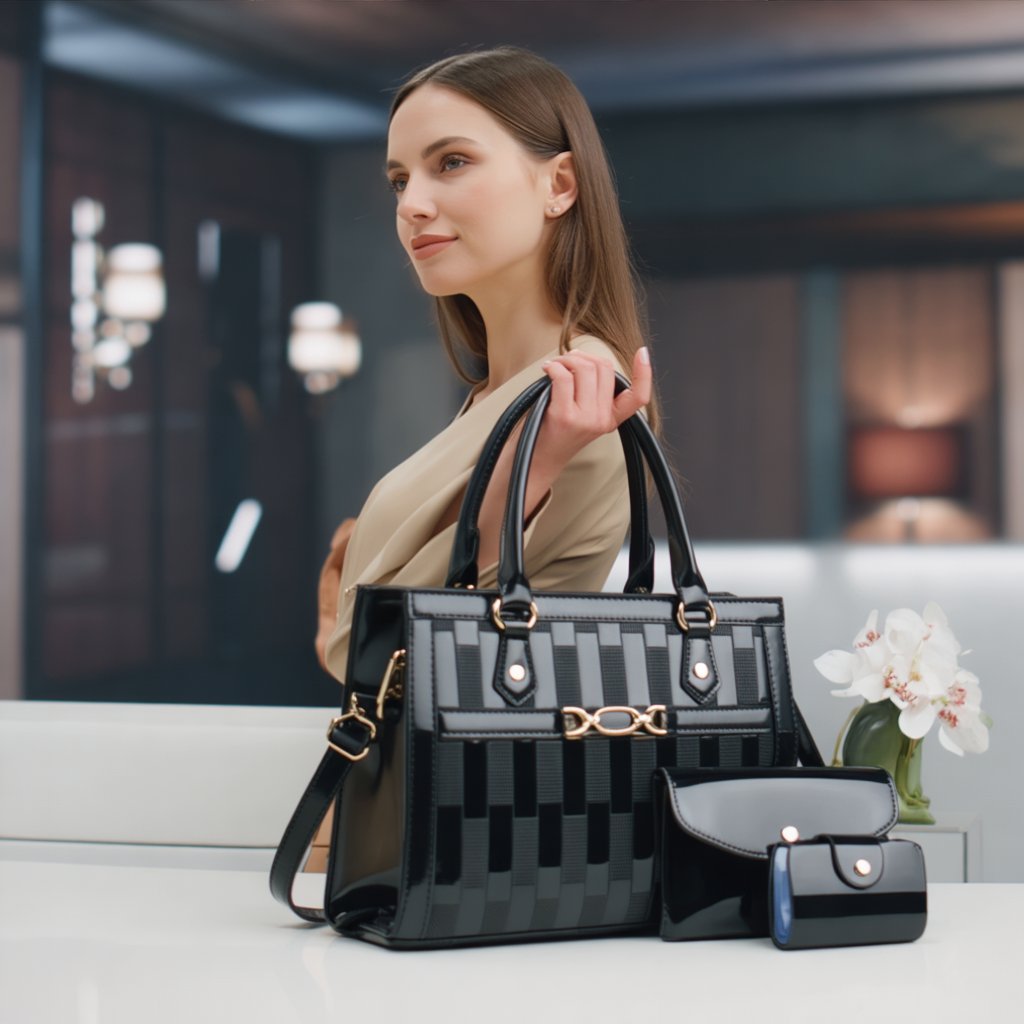 Oslo Pearl + Set Monedero y Mini Bolso (3 piezas)