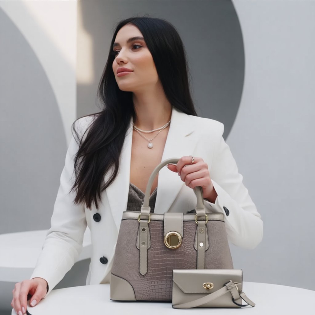 Vienna Noir + Set Monedero y Mini Bolso (3 piezas)