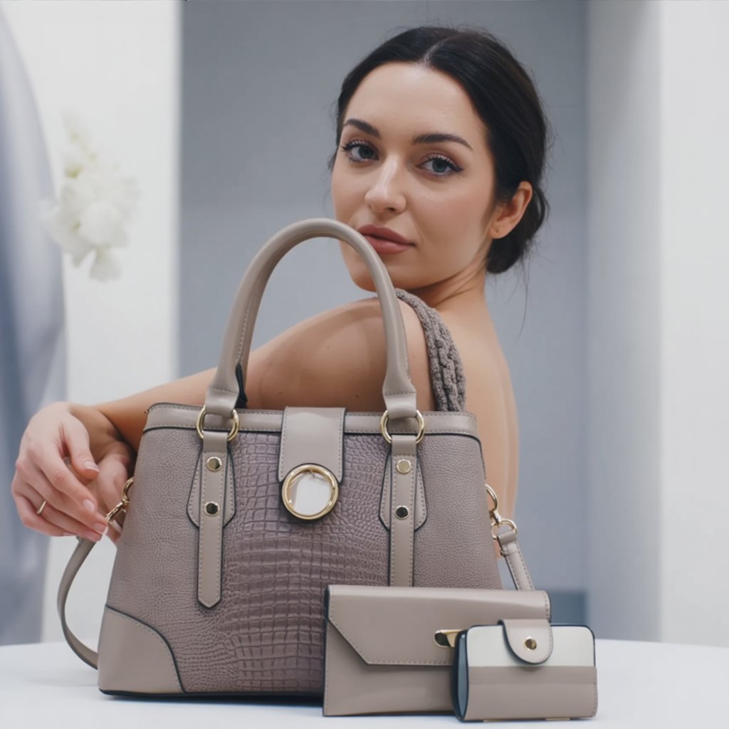 Vienna Noir + Set Monedero y Mini Bolso (3 piezas)