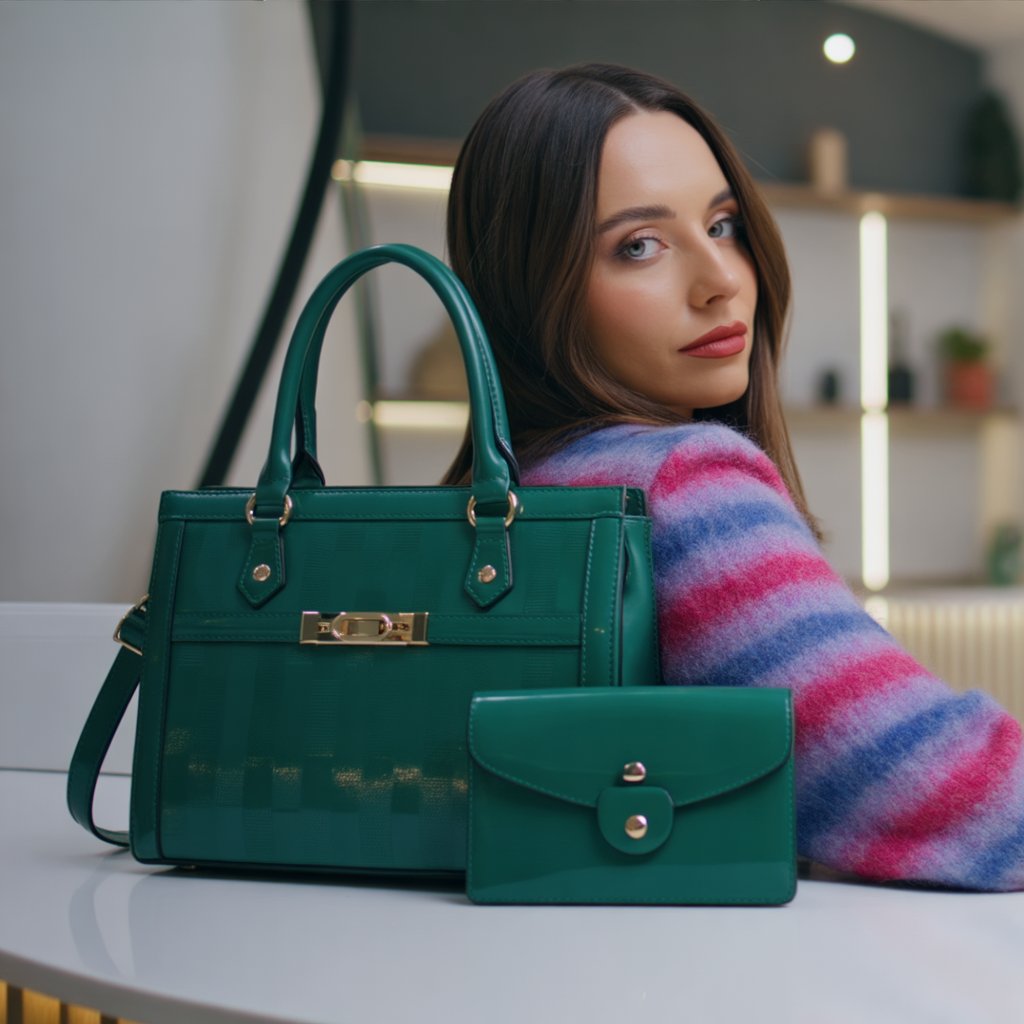 Oslo Pearl + Set Monedero y Mini Bolso (3 piezas)