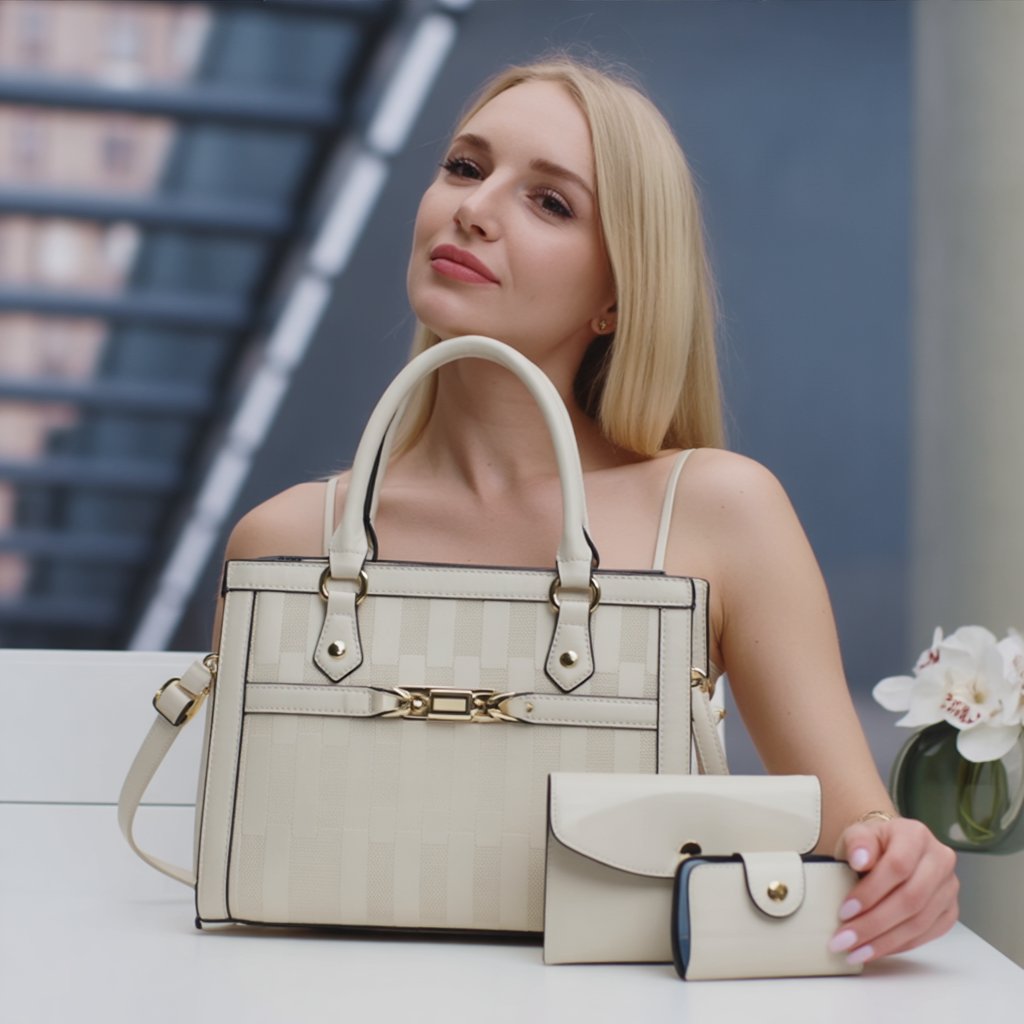 Oslo Pearl + Set Monedero y Mini Bolso (3 piezas)