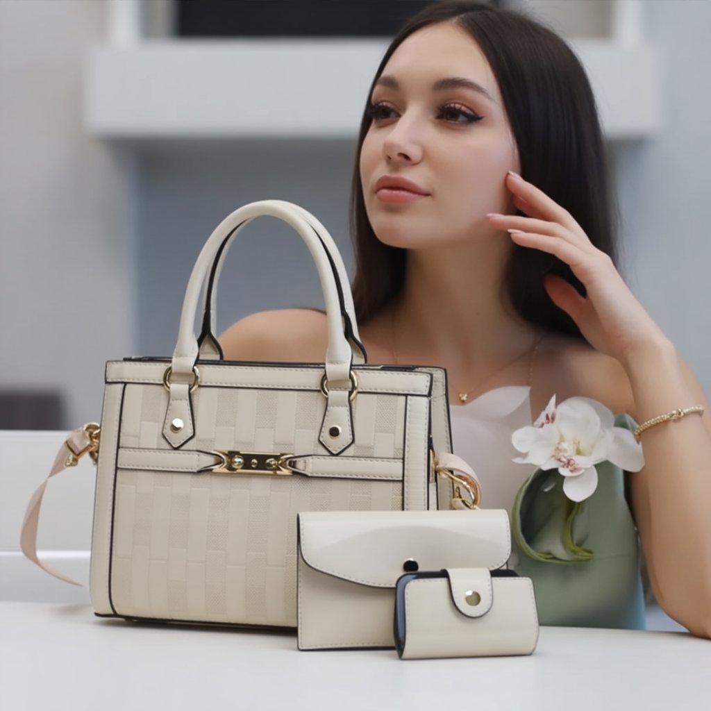 Oslo Pearl + Set Monedero y Mini Bolso (3 piezas)